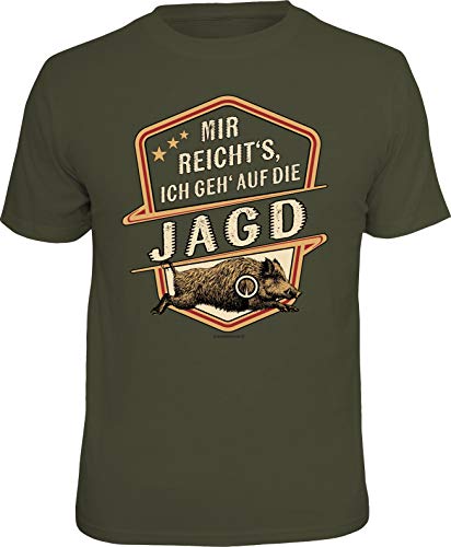 Männer Geschenk T-Shirt für Jäger: Mir reicht's-Ich GEH' auf die Jagd von RAHMENLOS