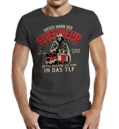 Geschenk T-Shirt für Männer bei der Feuerwehr - Schon etwas älter 2XL Nr.6415 von RAHMENLOS