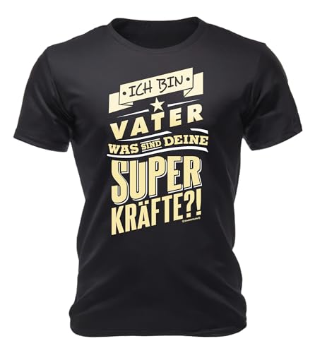 Herren T-Shirt für Väter - Ich Bin Vater-was sind Deine Superkräfte? von RAHMENLOS