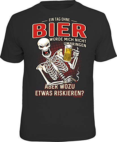 Männer Geschenk Bier Party T-Shirt: EIN Tag ohne Bier würde Mich Nicht umbringen von RAHMENLOS