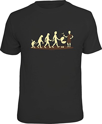 Männer Geschenk T-Shirt für BBQ Grill-Fans: BBQ Evolution von RAHMENLOS