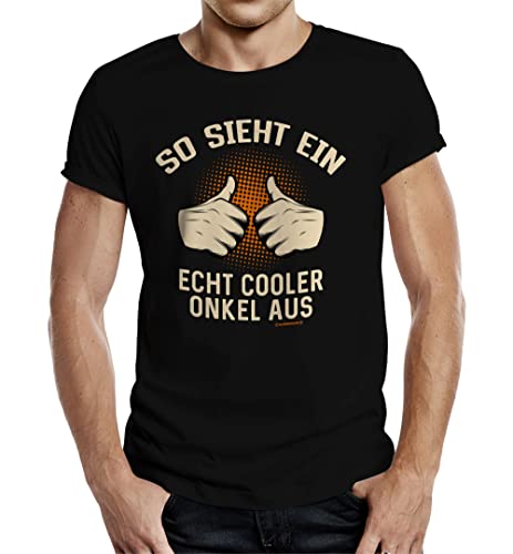 Männer Geschenk T-Shirt für Brüder und Onkel: So Sieht der coolste Onkel aus 2XL von RAHMENLOS