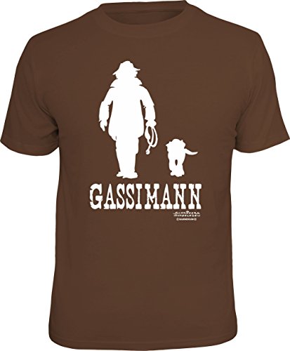 Männer Geschenk T-Shirt für Hundebesitzer: Gassimann von RAHMENLOS