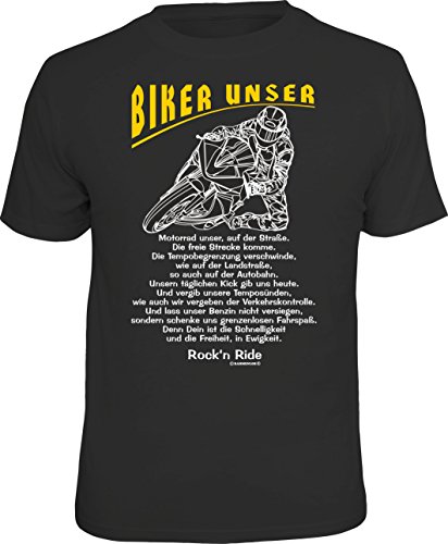 Männer Geschenk T-Shirt für Motorradfahrer: Biker unser von RAHMENLOS