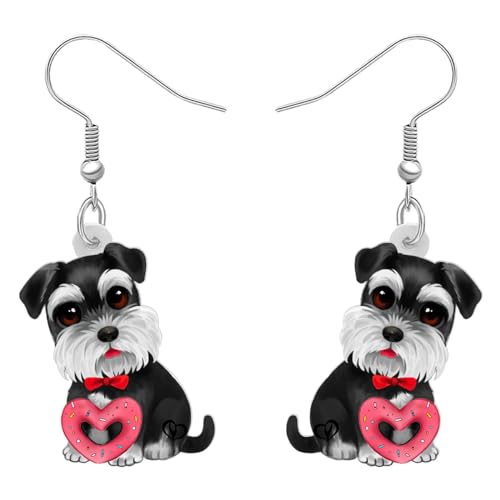 RAIDIN Acryl kreative Valentinstag baumeln Ohrringe Geschenke für Damen Mädchen Kinder süße Hund Hündchen Schmuck für Haustiere Liebhaber Geburtstag Party Dekorationen (Yorkshire A) von RAIDIN