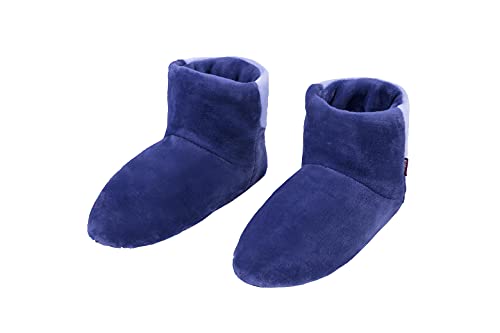 RAIKOU Cosyshoe Hausschuhe-Pantoffel Stiefel für Damen, Herren aus Micro Flausch mit ABS und Rutschfester Sohle, Super Flauschige (Fjoed,43-46) von RAIKOU
