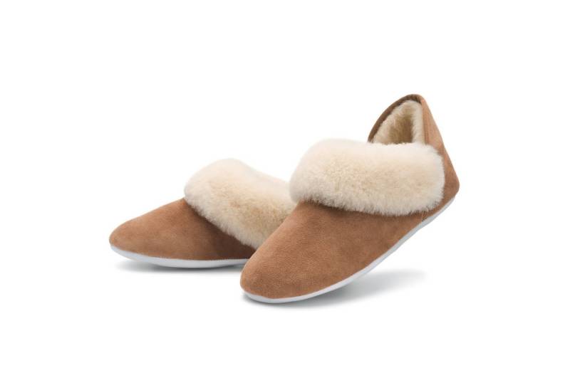 Parfeying Damen Herren Hausschuhe aus Lamm-echte Schaffell mit weicher Sohle Plüsch Hausschuhe australischem Schaffell von Parfeying