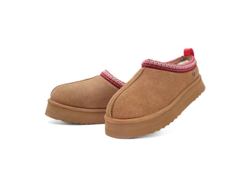 Parfeying Damen TASZEN II Style aus luxuriösem australischem Lammerfell outdoor Pantoffel echtem weicher Merinowolle 100% natürliche Materialien von Parfeying