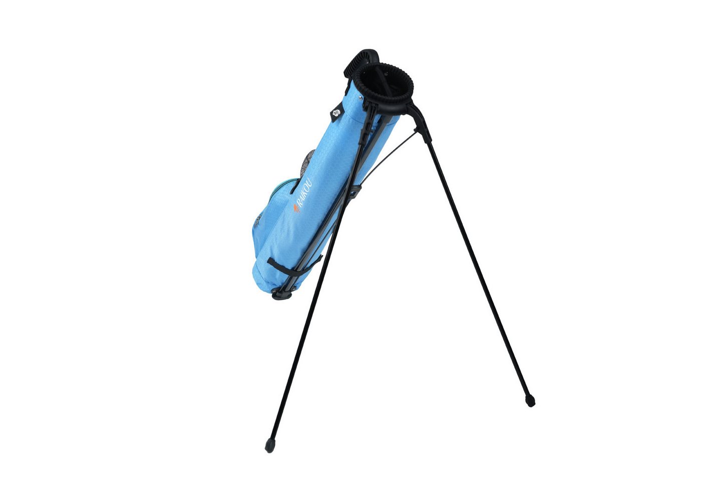 RAIKOU Golfballtasche Golf Standbag leicht & kompakt, Tragegurt, wasserabweisend (Packung), 2 Taschen, 2-fach Divider, Pink/Blau von RAIKOU