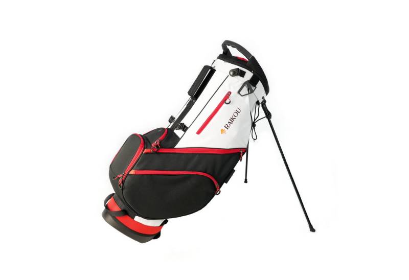 RAIKOU Golfballtasche Golfschlägertasche Standbag mit 14-fach wasserabweisende 10 Taschen (Packung, Einzelartikel), Schultergurt und Standmechanismus von RAIKOU