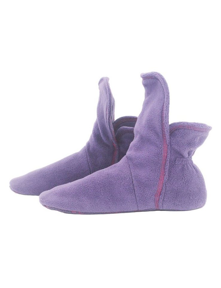 RAIKOU Hausstiefel Haussocken super flauschige Hüttenschuhe Hausschuh aus Micro Fleece mit ABS und Rutschfester Sohle von RAIKOU