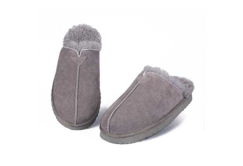 Parfeying Herren Pantoffeln Slipper aus luxuriösem australischem Lammerfell Plüsch Hausschuhe echtem weicher Merinowolle 100% natürliche Materialien von Parfeying