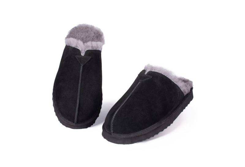 Parfeying Herren Pantoffeln Slipper aus luxuriösem australischem Lammerfell Plüsch Hausschuhe echtem weicher Merinowolle 100% natürliche Materialien von Parfeying