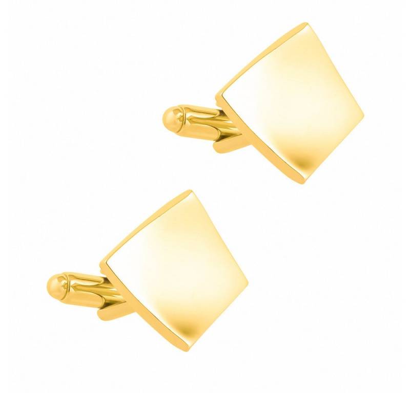 RAIKOU Manschettenknöpfe Quadratisches Design, Edelstahl in Silber/Gold, Glänzend poliert, Herren-Accessoire für Business & Hochzeit von RAIKOU