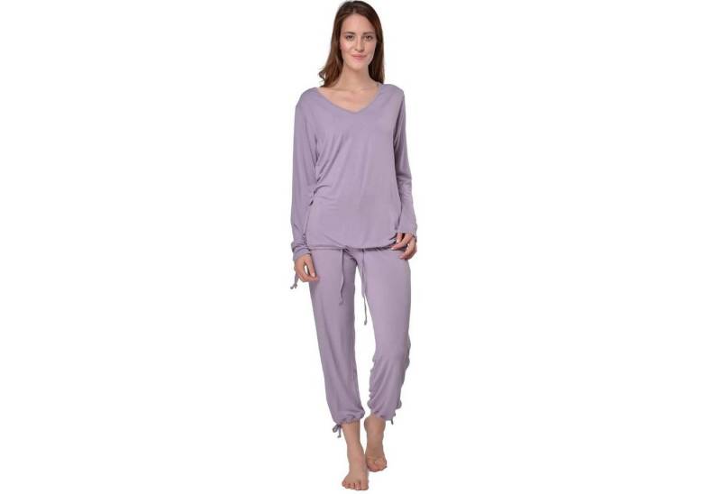RAIKOU Nachthemd Damen Jersey Pyjama Set / Schlafanzug / Homewear (2 tlg) bequem zu tragen von RAIKOU