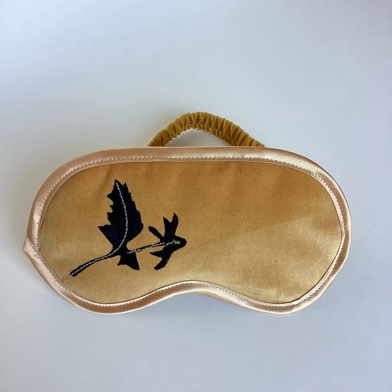 Mit Lavendel Infundierte Samt-Augenmaske Handbedruckte Blumen-Schlafmaske Mit Lavendel Infundierte Samt-Augenmaske Handbedruckte Blumen-Schlafmaske von RAINAATELIER