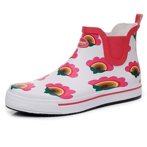 RAINANGEL Regenstiefel für Damen und Herren, Unisex, knöchelhoch, rutschfest, Regenstiefel mit bequemen, leichten Garten-Gummistiefeln und Outdoor-Arbeitsschuhen, wasserdichte Angeldeck-Stiefel RAINANGEL Regenstiefel für Damen und Herren, Unisex, knöchelhoch, rutschfest, Regenstiefel mit bequemen, leichten Garten-Gummistiefeln und Outdoor-Arbeitsschuhen, wasserdichte Angeldeck-Stiefel von RAINANGEL
