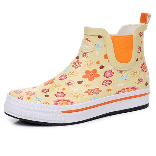 RAINANGEL Regenstiefel für Damen und Herren, Unisex, knöchelhoch, rutschfest, Regenstiefel mit bequemen, leichten Garten-Gummistiefeln und Outdoor-Arbeitsschuhen, wasserdichte Angeldeck-Stiefel RAINANGEL Regenstiefel für Damen und Herren, Unisex, knöchelhoch, rutschfest, Regenstiefel mit bequemen, leichten Garten-Gummistiefeln und Outdoor-Arbeitsschuhen, wasserdichte Angeldeck-Stiefel von RAINANGEL