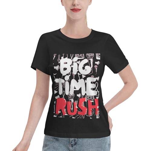 Frauenliche Time Rock Music Boy Band Rush Sommer-Kleidertops im Casual-Style: Eine Harmonie von Komfort und Mode von RAINAT