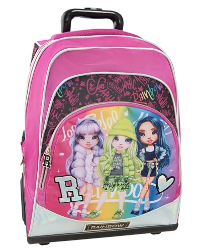 Franco Cosimo Panini Rainbow HIGH Organisierter Rucksack, Gepäck für Mädchen, Multicolor, M, Mehrfarbig, M, Reiserucksack von Franco Cosimo Panini