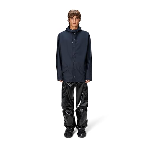 RAINS Herren 12010 wasserdichte Jacke, Blickdicht, 47 Marineblau, XL von RAINS