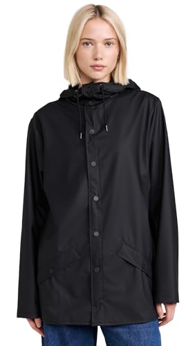 RAINS Unisex Erwachsene Regenjacke Jacket W3 Schwarz XXL von RAINS