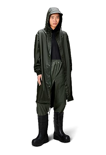 RAINS Unisex Fishtail Parka, 03 Grün, L von RAINS