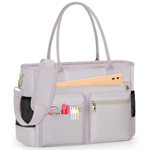 RAINSMORE Lehrertasche Damen Groß Laptoptasche 15.6 Zoll Arbeitstasche mit Isolierter Tasche Uni Krankenschwester Tasche für Arbeit Schule Büro Business Universität von RAINSMORE