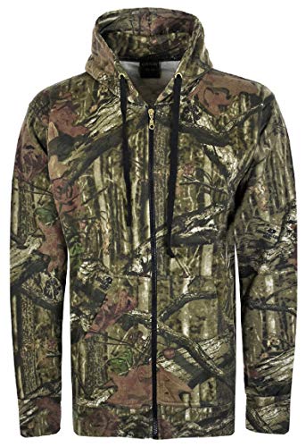 RAIS Herren Dschungel Tarnung Angeln Jagd Fleece Zip Hoodie Jacke Plus Größen S-5XL von RAIS
