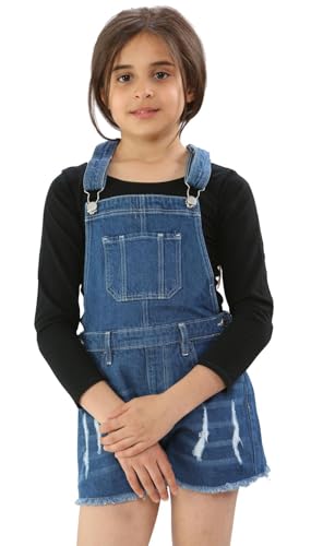 RAIS Sommer-Latzhose aus Denim für Mädchen, Shorts, Overall, Alter 8–14/134–164 cm, Baumwolle (DE/NL/SE/PL, Numerisch, 164, Regular, Heller Denim) von RAIS