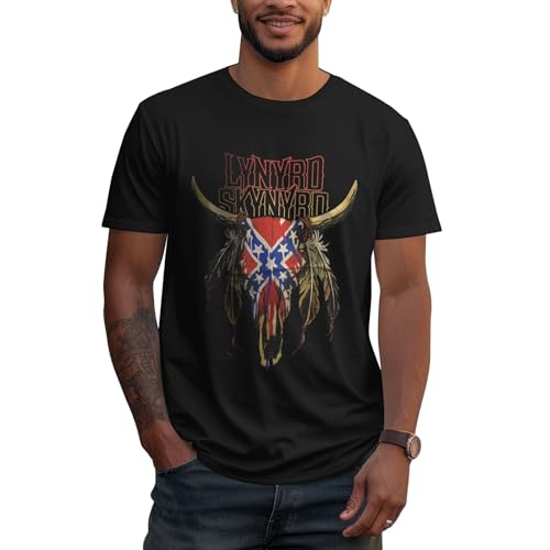Herren klassischer Baumwolle T-Shirts Lynyrd Logo Grafik Druck Skynyrd Tshirt Rundhalsausschnitt Kurzarm T Shirt Sommer Lässiges Band Tops für Männer Jungen Geschenk for Fans Herren klassischer Baumwolle T-Shirts Lynyrd Logo Grafik Druck Skynyrd Tshirt Rundhalsausschnitt Kurzarm T Shirt Sommer Lässiges Band Tops für Männer Jungen Geschenk for Fans von RAISTUIO