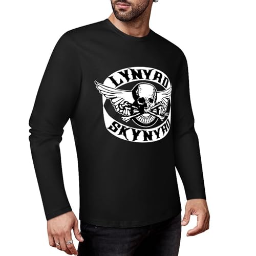 Herren klassischer Baumwolle T-Shirts Lynyrd Logo Grafik Druck Skynyrd Tshirt Rundhalsausschnitt Langarm T Shirt Sommer Lässiges Band Tops für Männer Jungen Geschenk for Fans Herren klassischer Baumwolle T-Shirts Lynyrd Logo Grafik Druck Skynyrd Tshirt Rundhalsausschnitt Langarm T Shirt Sommer Lässiges Band Tops für Männer Jungen Geschenk for Fans von RAISTUIO