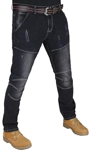 RAK Herren Jeans Multi -Taschen Herren Cargo Hose Herren Arbeitshose Arbeit Jeans Multi -Taschen (RAK-J1-BLUE4-34WX30L) von RAK SPORTSWEAR