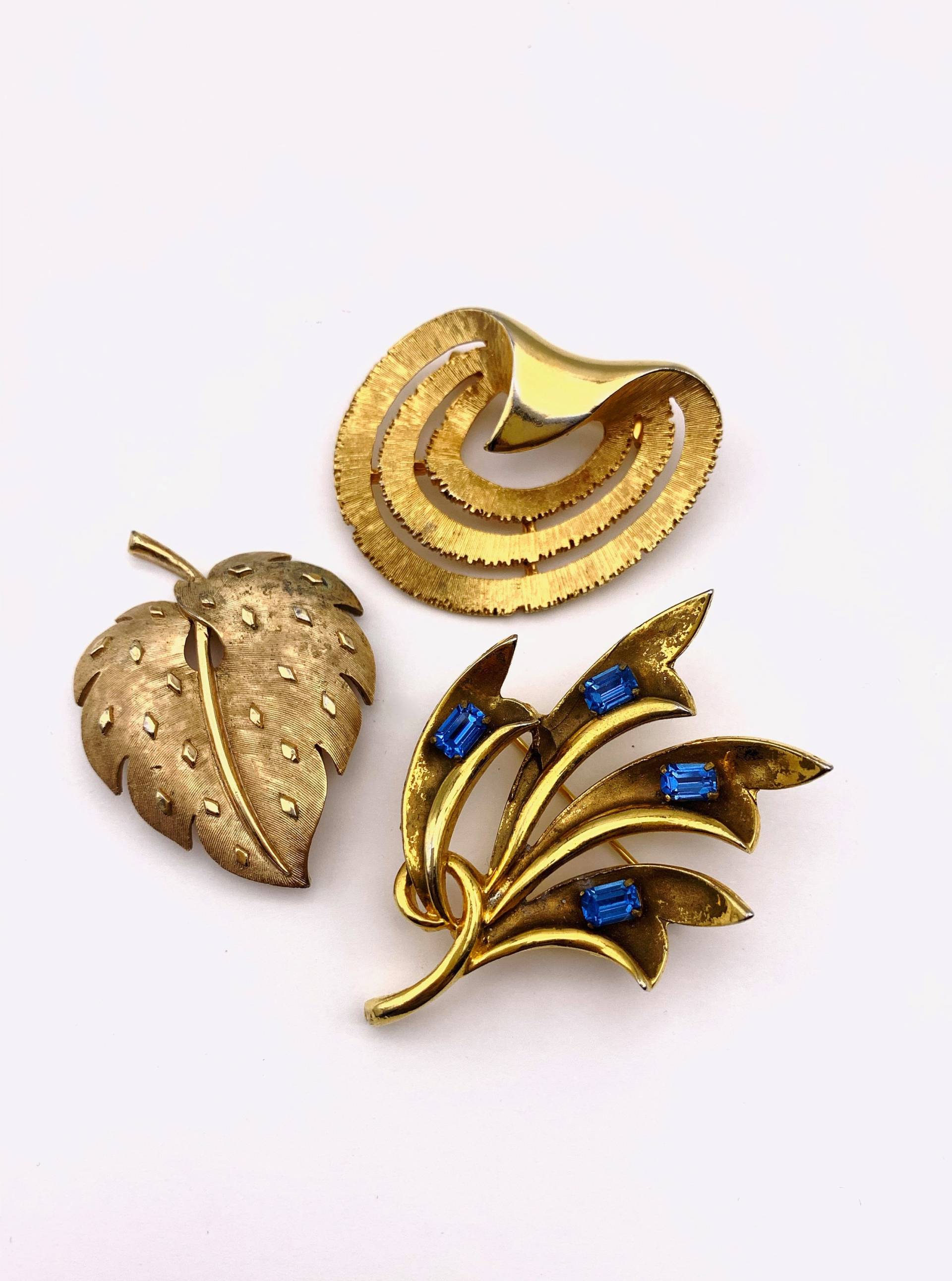 Trachtenschmuck Super Kostüm Broschen Designer Jj Jonette/Trifari Vintage Heirloom - 3 Stück Super Edel Art.17/5 von RAKcreations