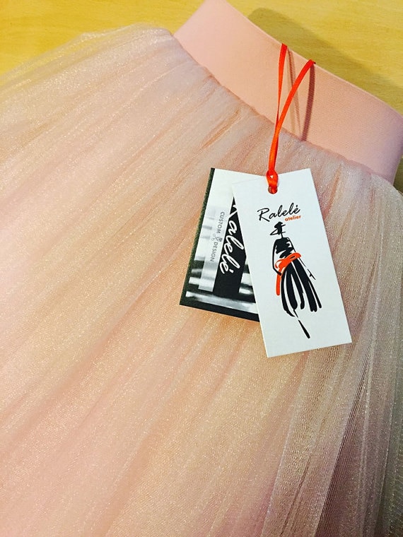 Blush Rosa Tüll Midi Rock Brautjungfer Hochzeit Party Rock Blush Rosa Tüll Midi Rock Brautjungfer Hochzeit Party Rock von RALELE