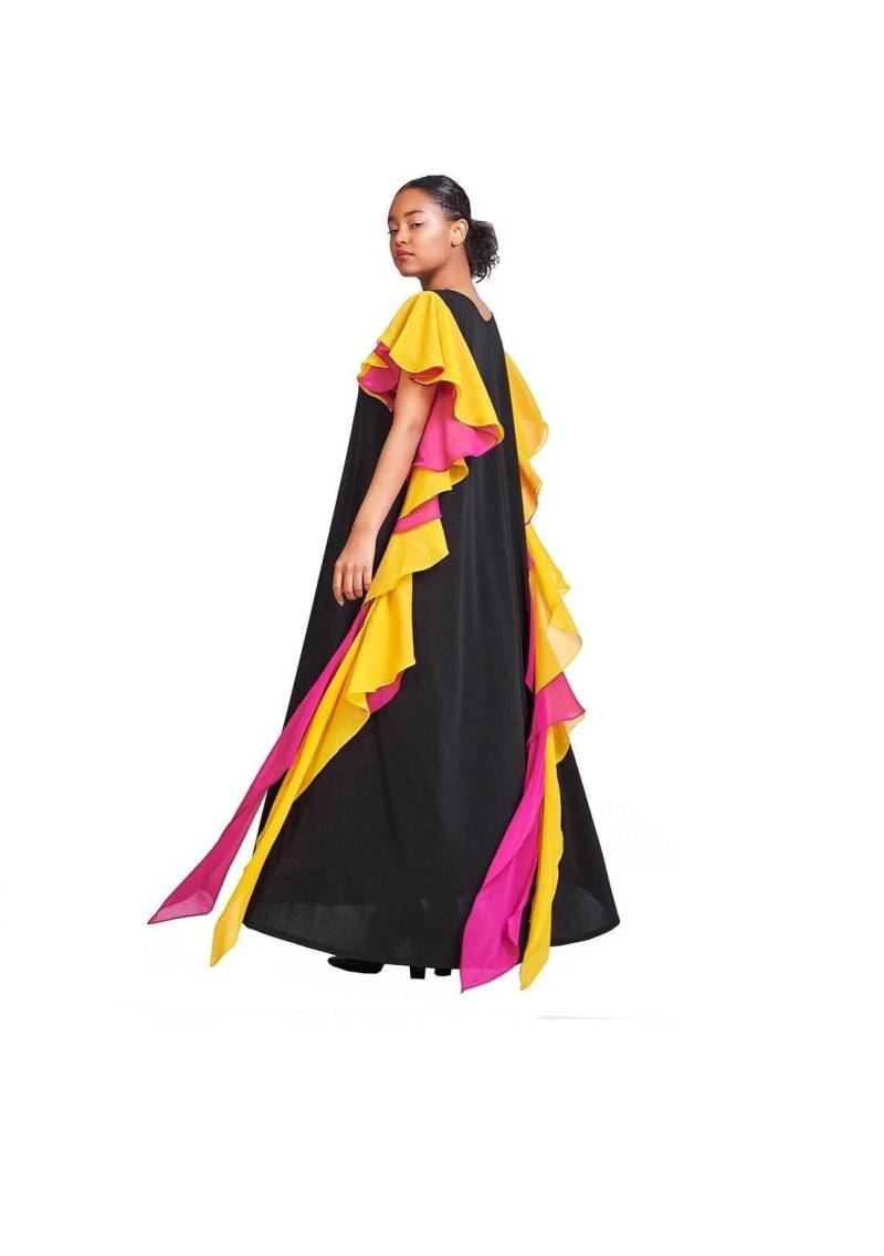 Chiffon Ärmel Maxikleid Lockeres Boho Abendkleid Chiffon Ärmel Maxikleid Lockeres Boho Abendkleid von RALELE