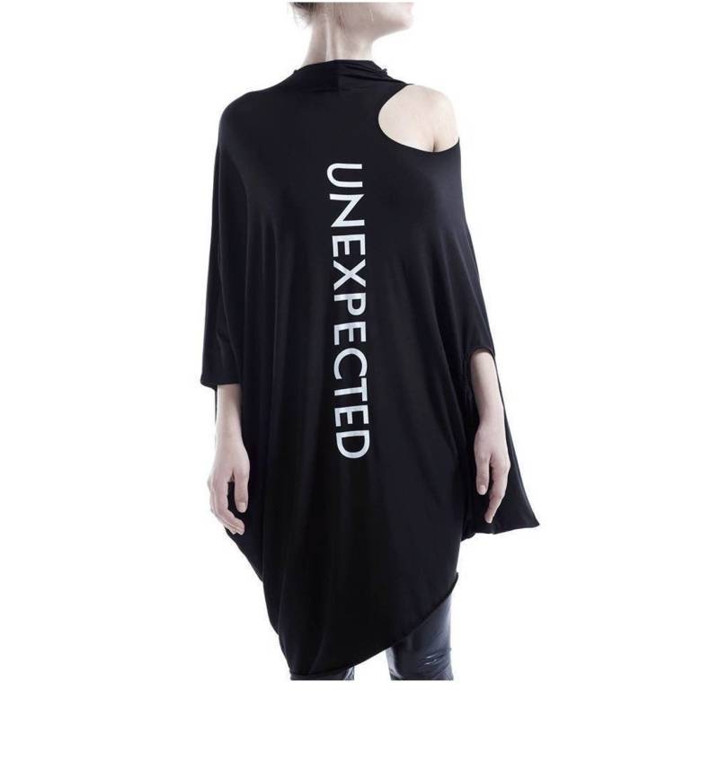 Schwarze Maxi Tunika Top Lockeres Gothic Kleid, Statement Sommer Top von RALELE
