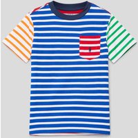 Polo Ralph Lauren Kids T-Shirt mit Streifenmuster und Label-Stitching in Royal, Größe 122 von Polo Ralph Lauren Kids