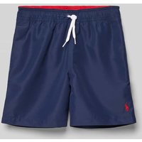 Polo Ralph Lauren Teens Badehose mit Label-Stitching in Marine, Größe M von Polo Ralph Lauren Teens