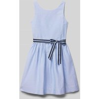 Polo Ralph Lauren Teens Kleid mit Bindegürtel Modell 'MARCELA' in Bleu, Größe 140 von Polo Ralph Lauren Teens