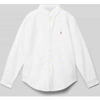 Polo Ralph Lauren Teens Regular Fit Freizeithemd aus reiner Baumwolle in Weiss, Größe M von Polo Ralph Lauren Teens