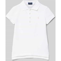 Polo Ralph Lauren Teens Regular Fit Poloshirt mit Logo-Stitching in Weiss, Größe XL von Polo Ralph Lauren Teens