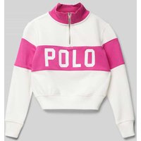 Polo Ralph Lauren Teens Troyer mit Label-Print in Pink, Größe S von Polo Ralph Lauren Teens