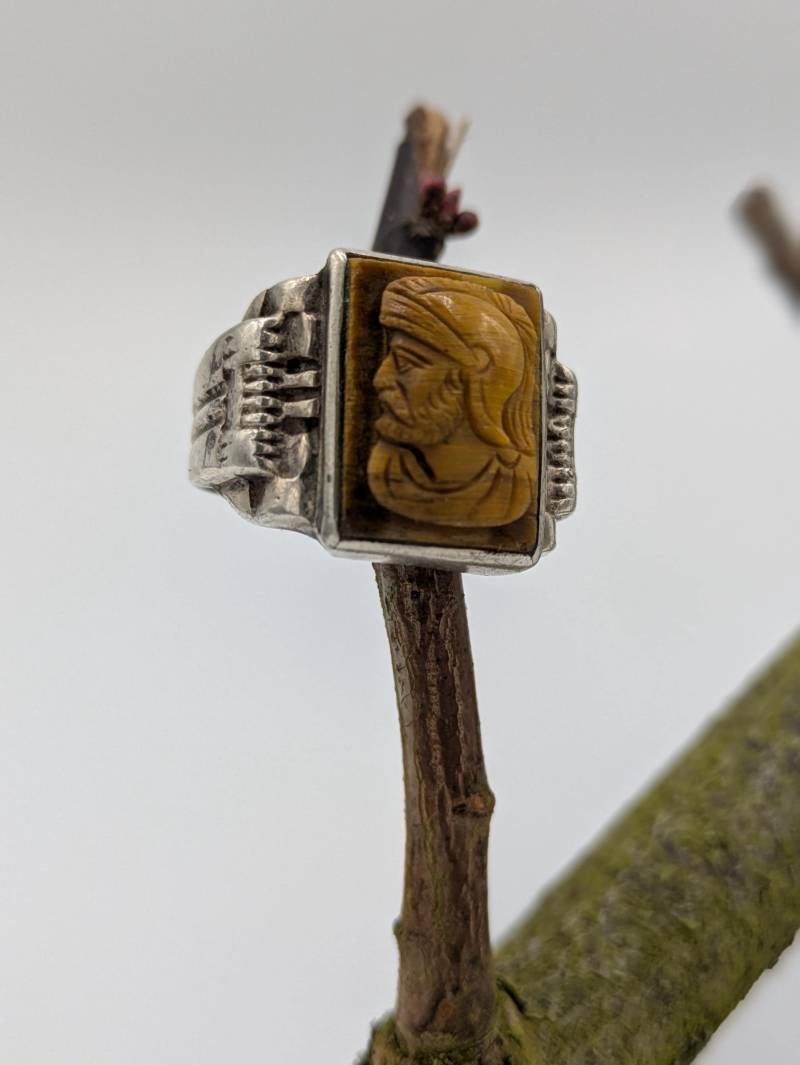 Vintage Art Deco Männer Cameo Ring Tigerauge Vintage Art Deco Männer Cameo Ring Tigerauge von RALPHundRolf