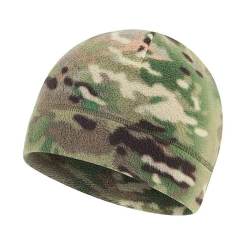 RALSPEC Multicam Camouflage Microfleece Beanie Fleece Mütze Skull Cap Army Airsoft CP, grün, 8 von RALSPEC