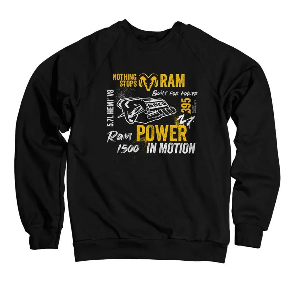 RAM Trucks Rundhalspullover Ram 1500 - Power IN Motion Sweatshirt von RAM Trucks