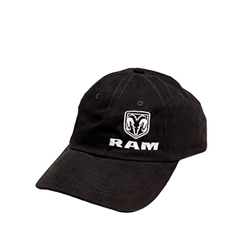 RAM Trucks Trucker Mütze aus gebürstetem Baumwoll-Twill-Stoff, für Herren, Schwarz von RAM