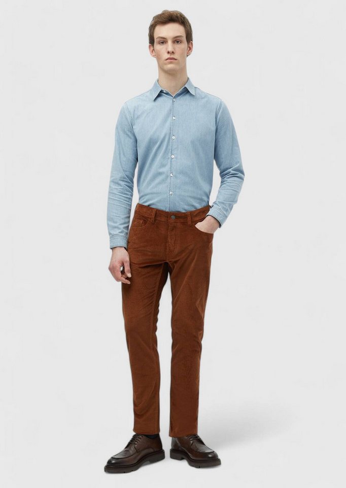 RAMSEY Chinohose Lässige, gewebte Slim-Fit-Hose aus Baumwollmischung von RAMSEY