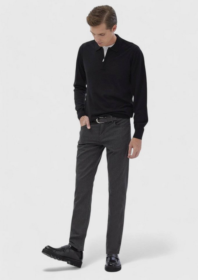 RAMSEY Chinohose Lässige, gewebte Slim-Fit-Hose aus Baumwollmischung von RAMSEY