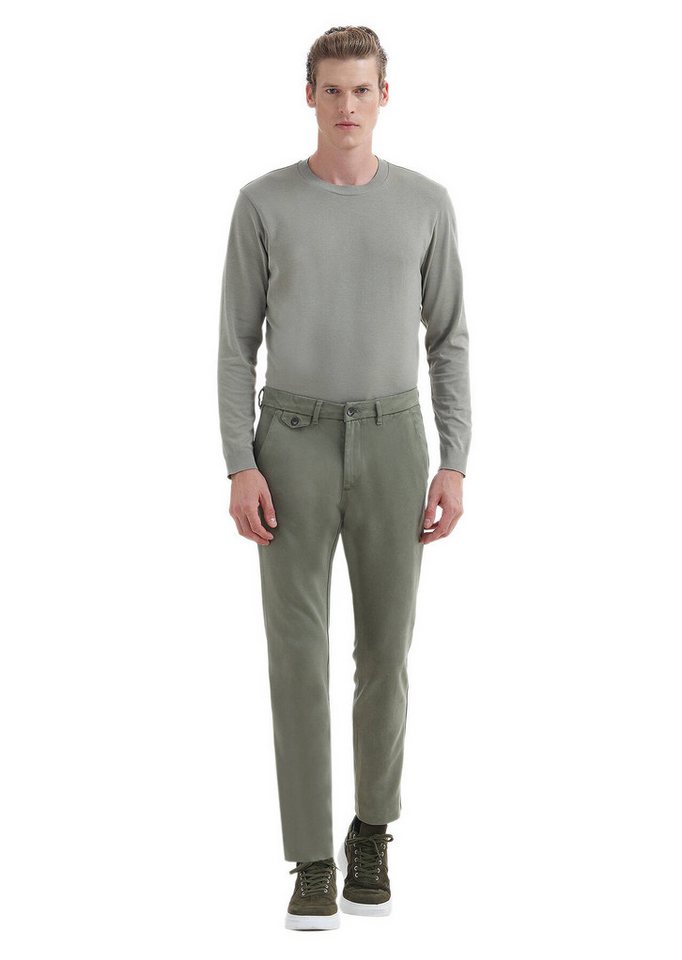 RAMSEY Chinohose Gewebte Freizeithose mit normaler Passform von RAMSEY